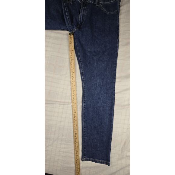 Wrangler Mens Larston Jeans Slim Tapered Stretch Waist Embroidered 34 x 32 - Picture 4 of 8